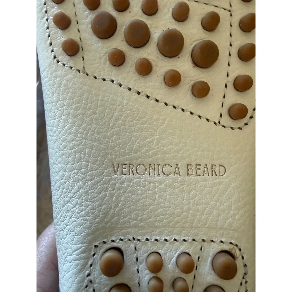 Veronica Beard Jia Boater White Leather Boat Shoes Driving Mocs Womens 5M NEW